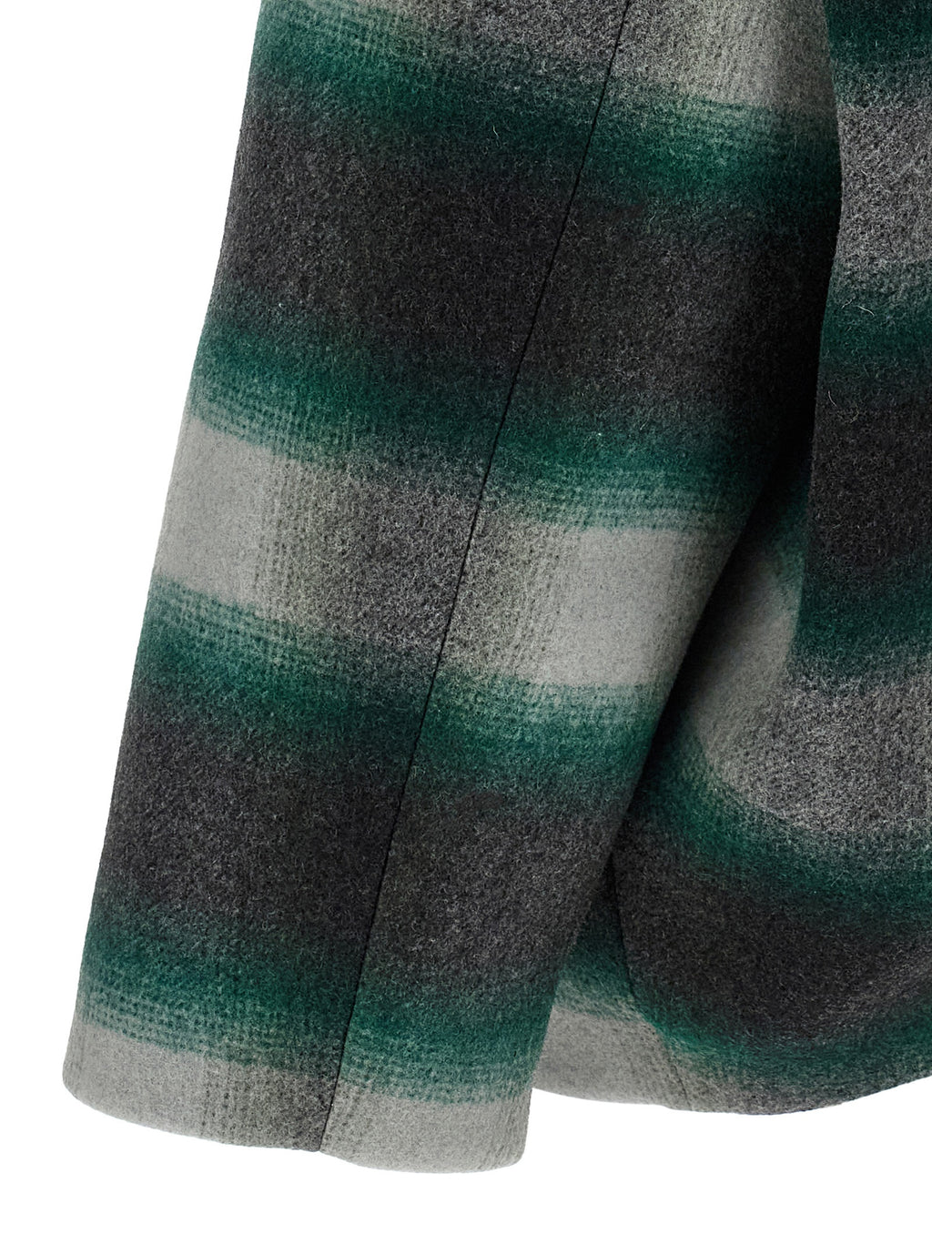 Balenciaga Bicolor Wool Full-Length Jacket