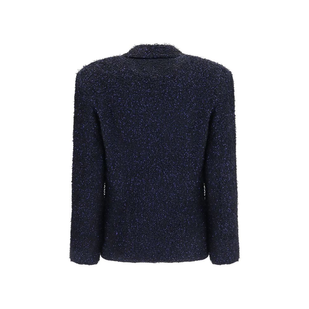 Giorgio Armani Blue Polyamide Blazer