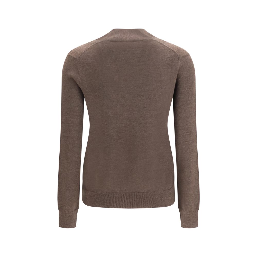 The Row Brown Cashmere Sweater