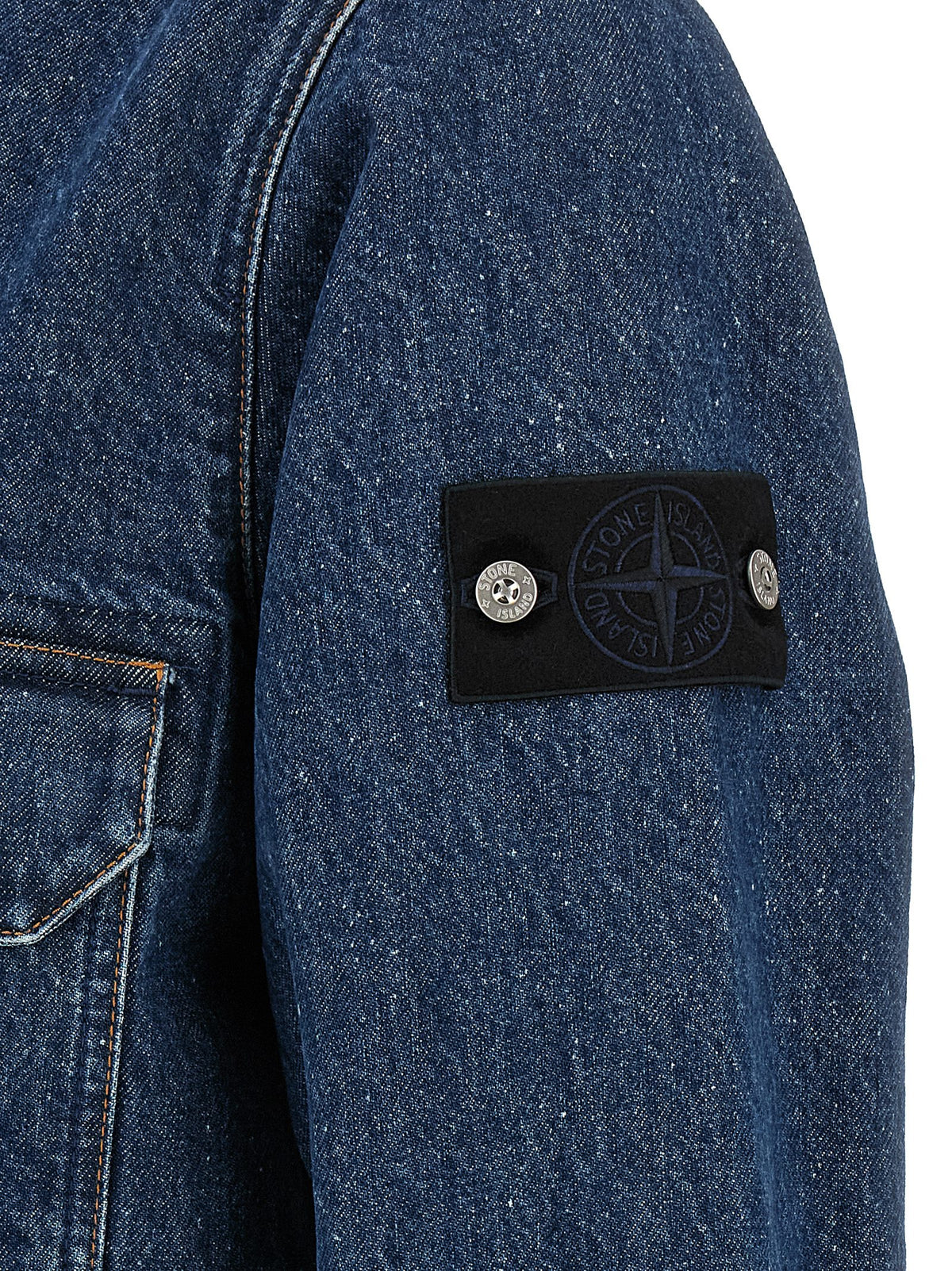Stone Island Blue Cotton Blouse