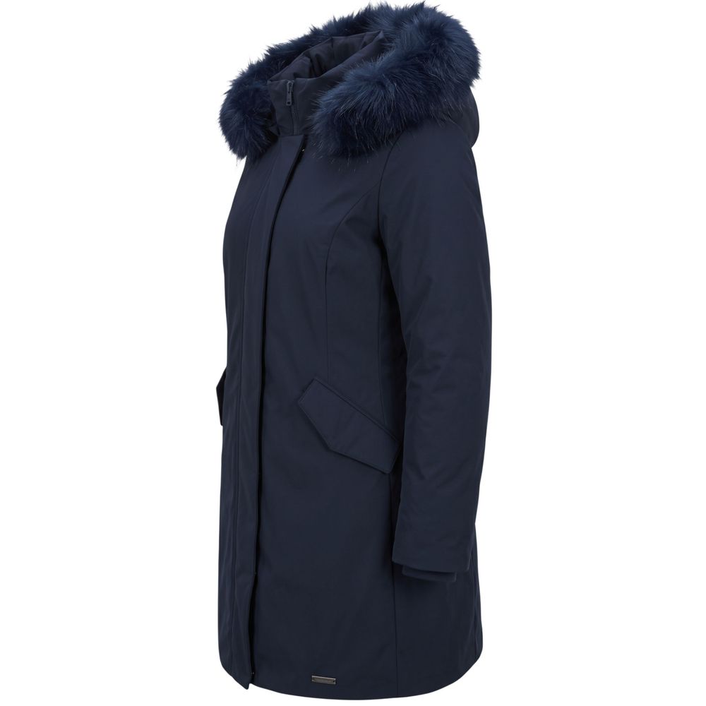 Baldinini Trend Blue Nylon Women Jacket