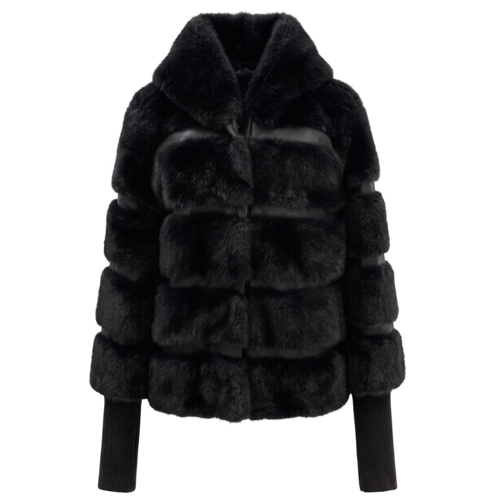 Baldinini Trend Black Polyester Women Jacket