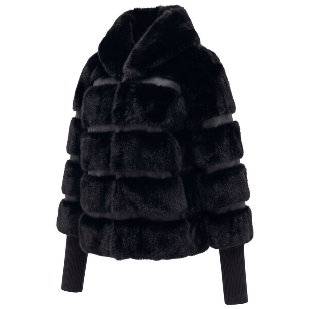 Baldinini Trend Black Polyester Women Jacket