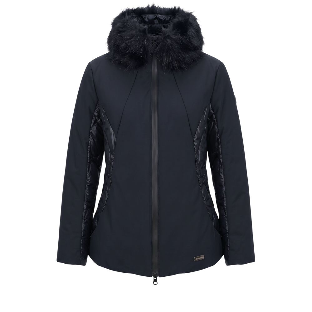 Baldinini Trend Blue Nylon Women Jacket