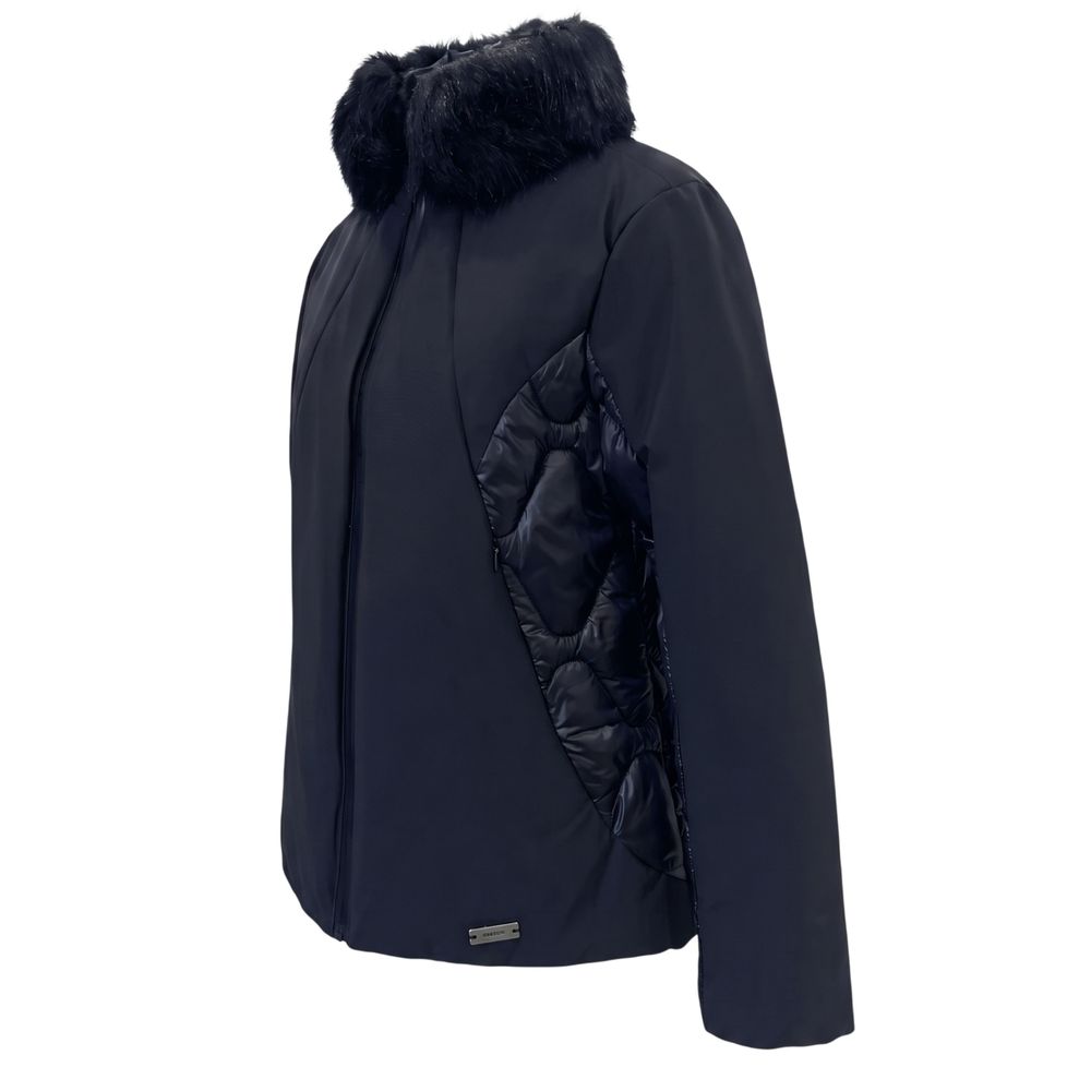 Baldinini Trend Blue Nylon Women Jacket