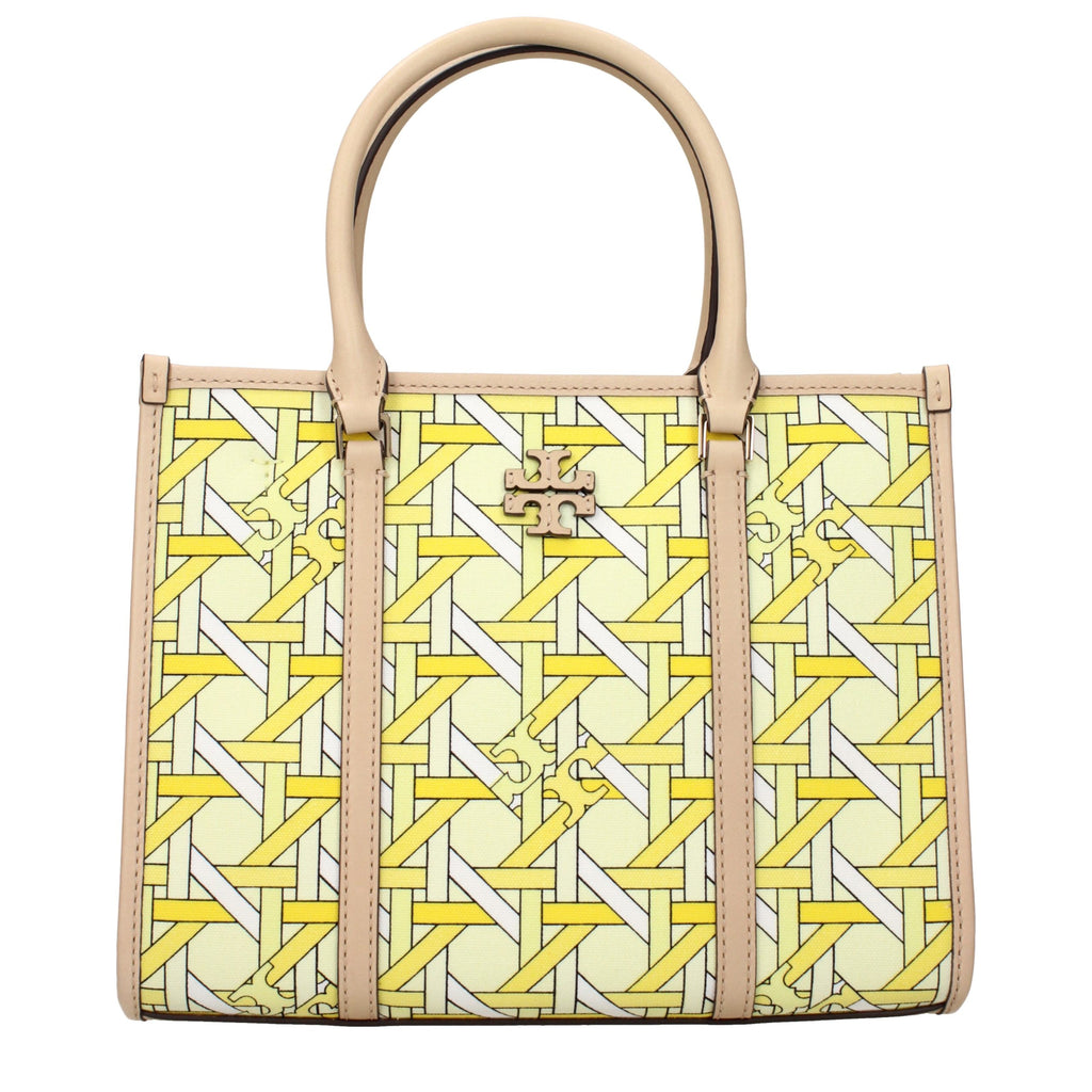 Tory Burch Yellow Fabric Handbag