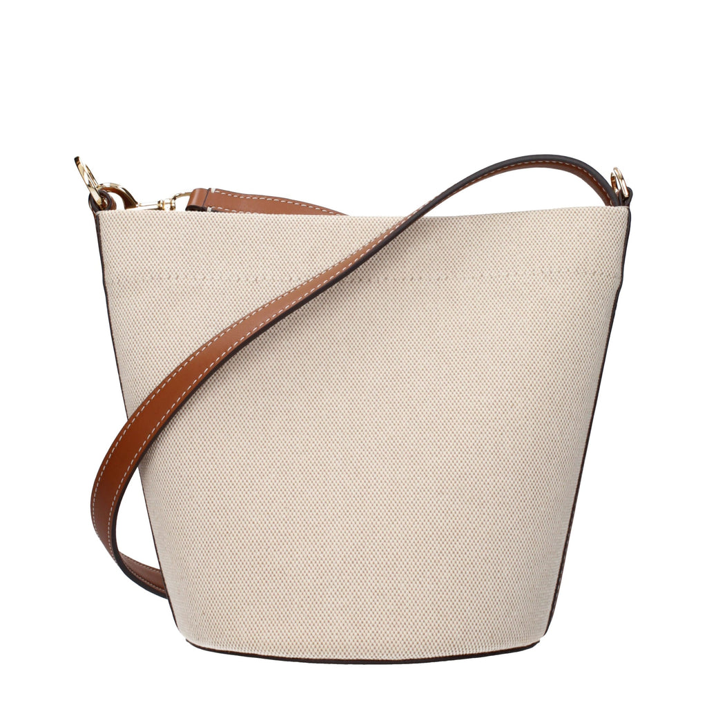 Tory Burch Beige Fabric Crossbody Bag