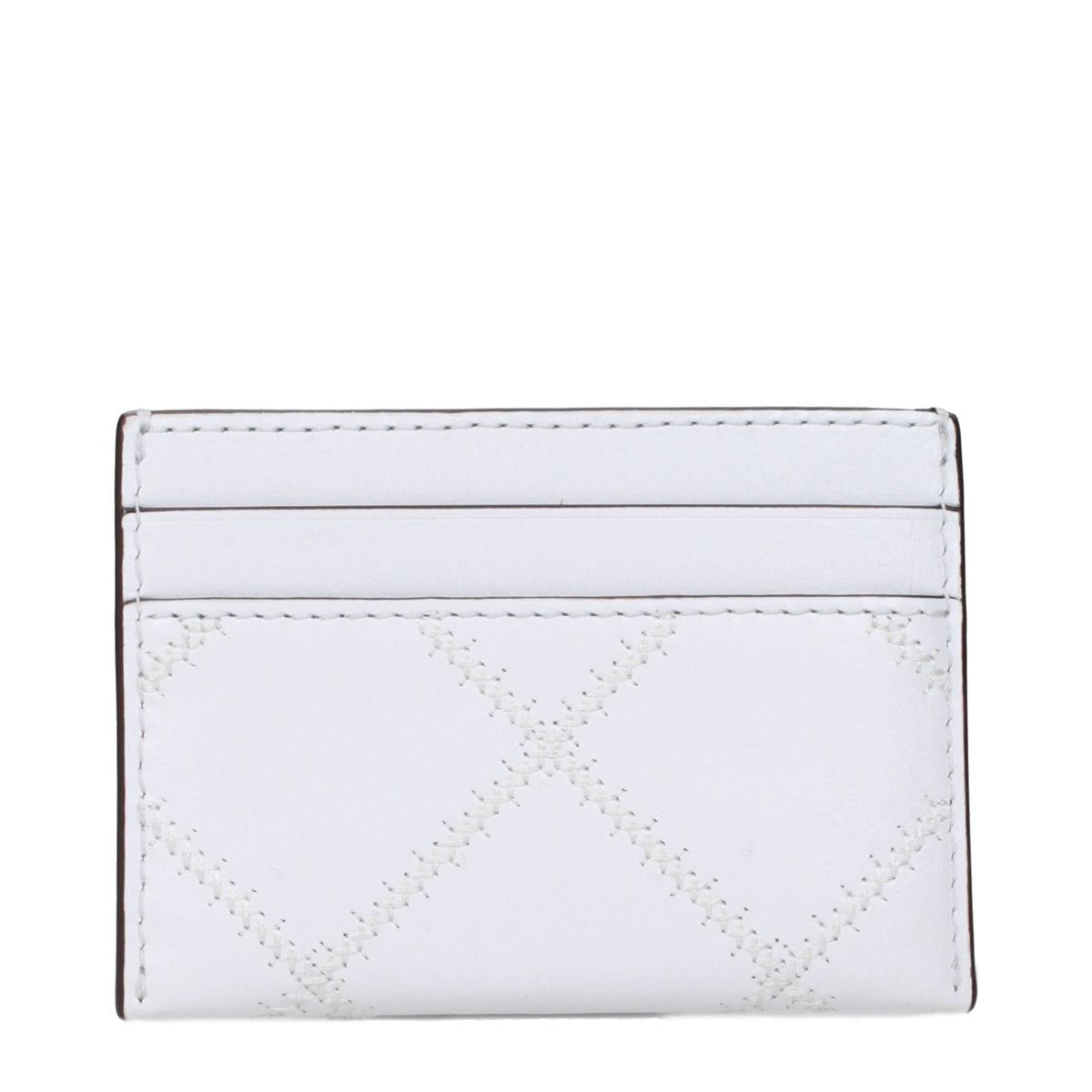 Tory Burch White Leather Cardholder