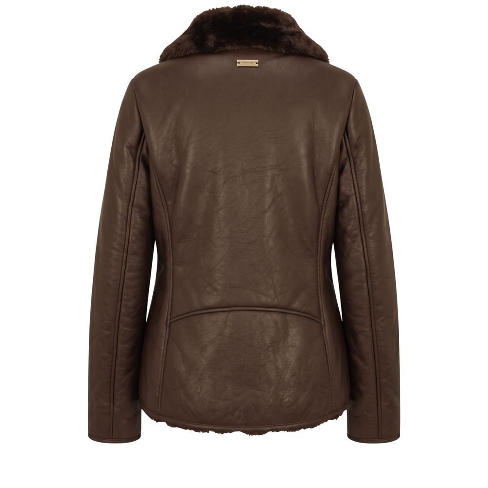 Baldinini Trend Brown Polyester Women Jacket