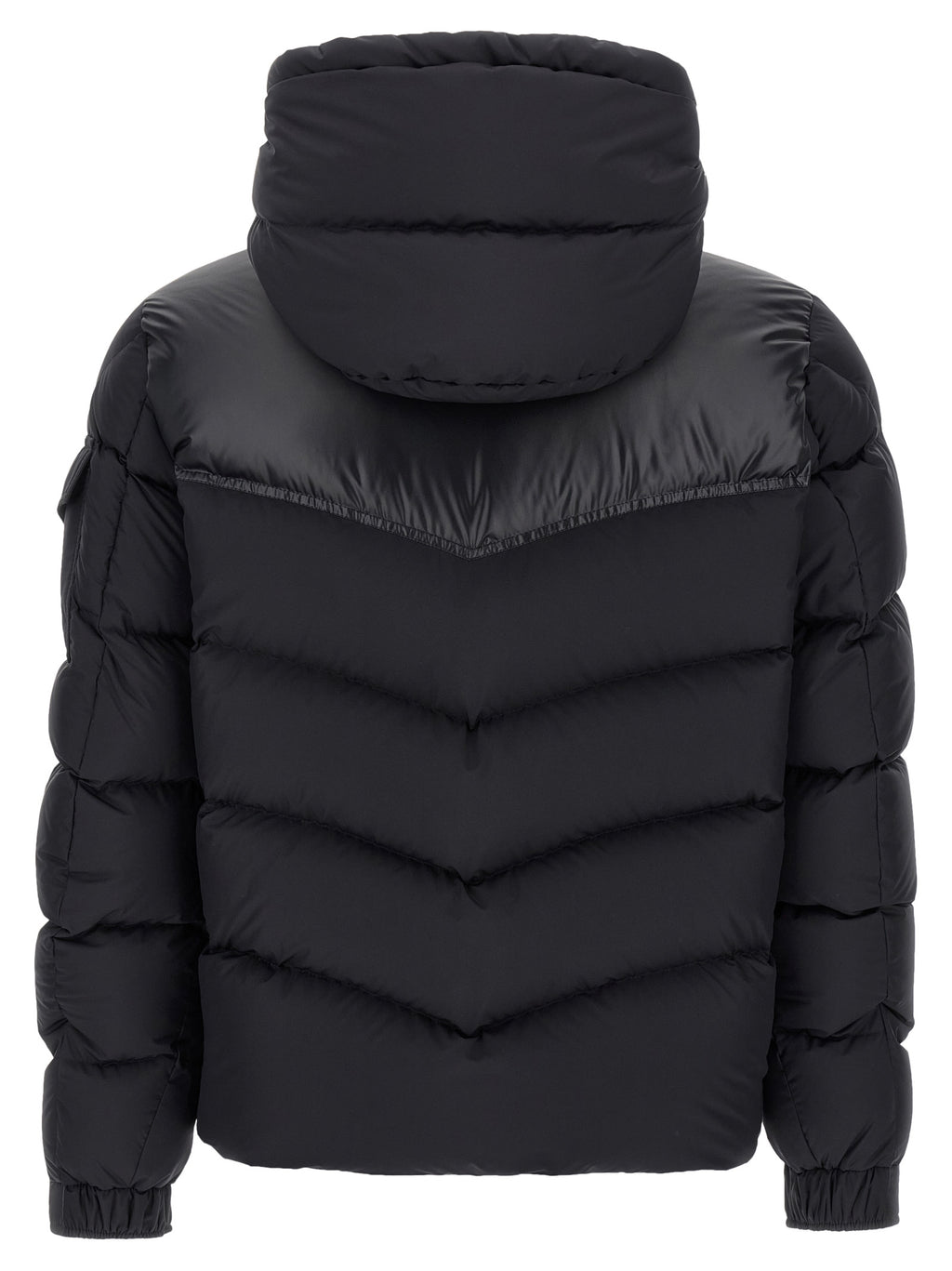 Moncler Black Polyester Full-Length Jacket