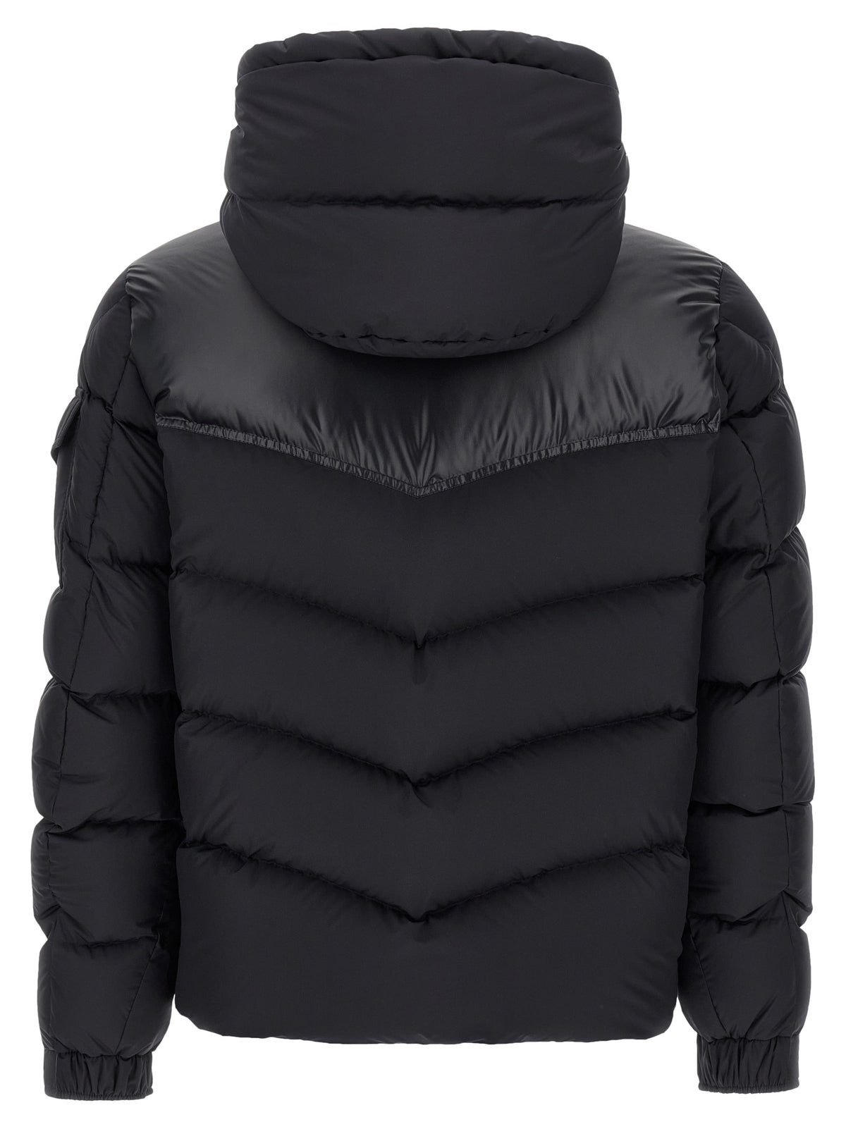 Moncler Black Polyester Full-Length Jacket