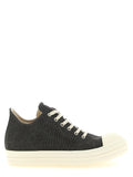 DRKSHDW Gray Cotton Low Top Sneakers