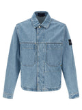 Stone Island Blue Cotton Denim Jacket