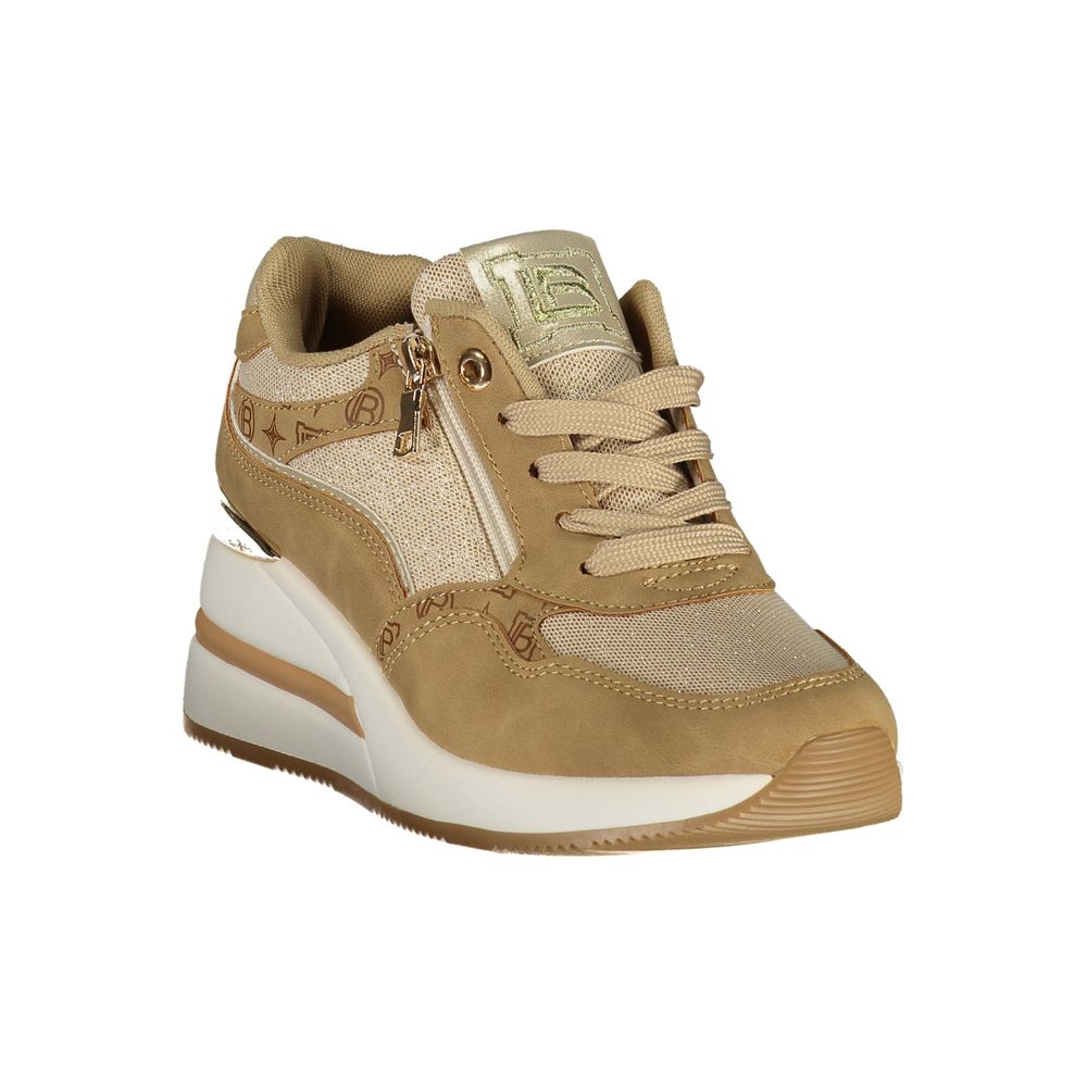 Laura Biagiotti Beige Polyurethane Women's Sneaker