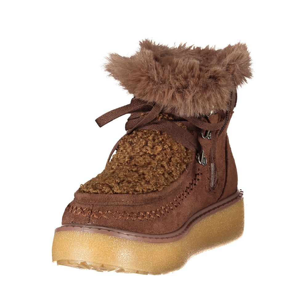 Laura Biagiotti Brown Polyurethane Womens Boot