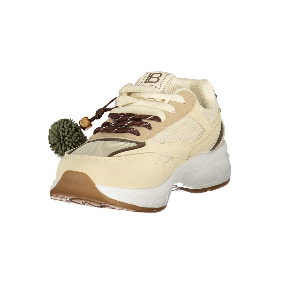Laura Biagiotti Beige Polyurethane Womens Sneaker
