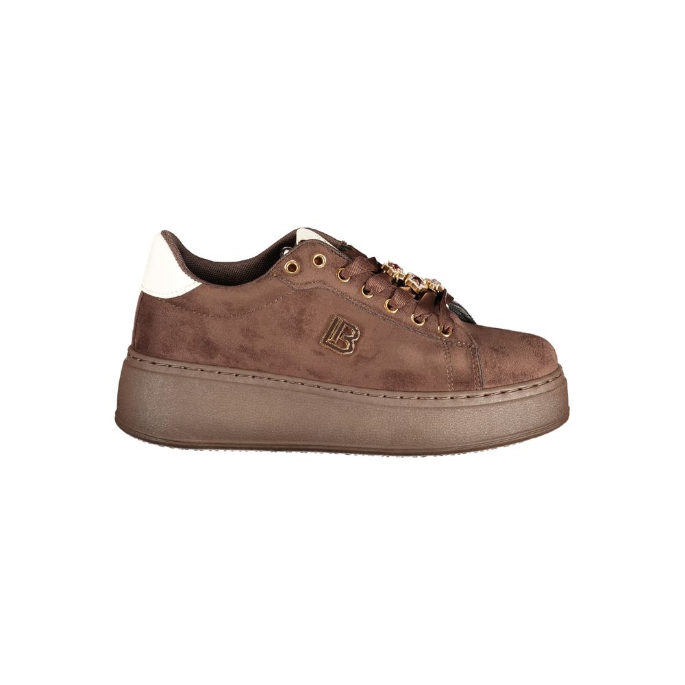 Laura Biagiotti Brown Polyurethane Women's Sneaker