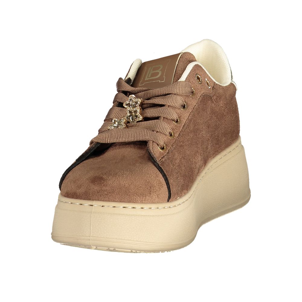 Laura Biagiotti Brown Polyurethane Women's Sneaker