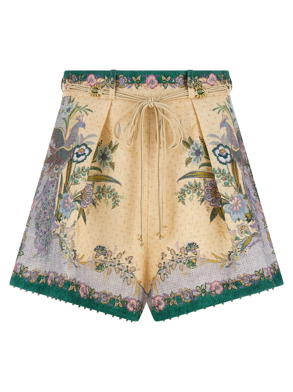 Zimmermann Multicolor Linen Bermuda Shorts