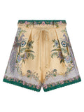 Zimmermann Multicolor Linen Bermuda Shorts