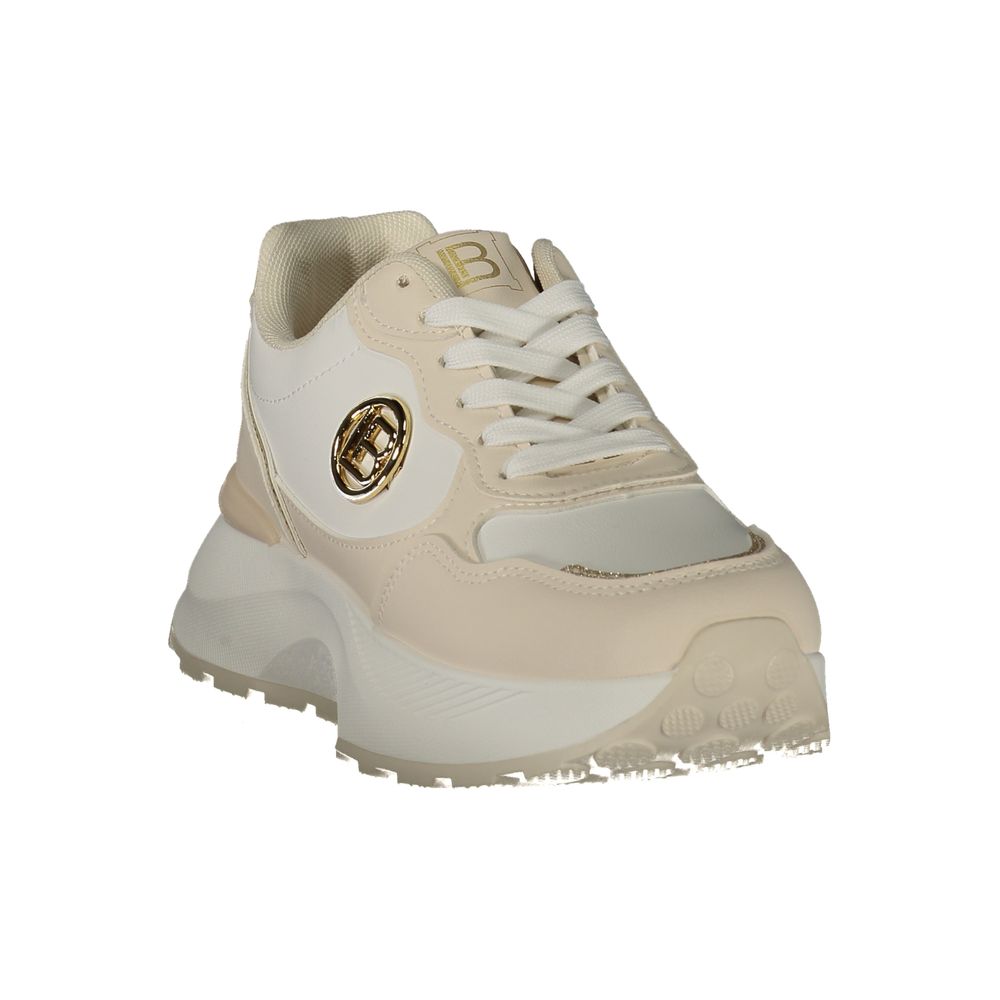 Laura Biagiotti Beige Polyurethane Female Sneaker