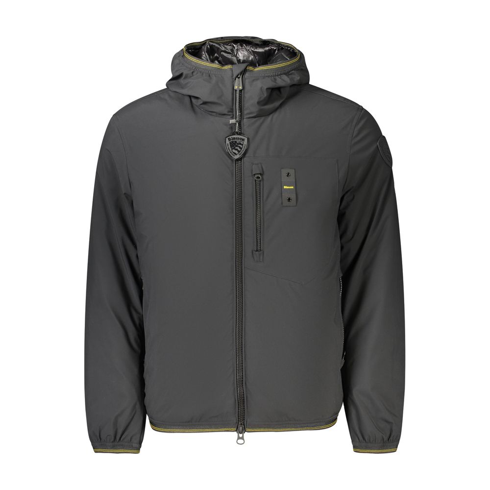 Blauer Black Polyester Men's Jacket