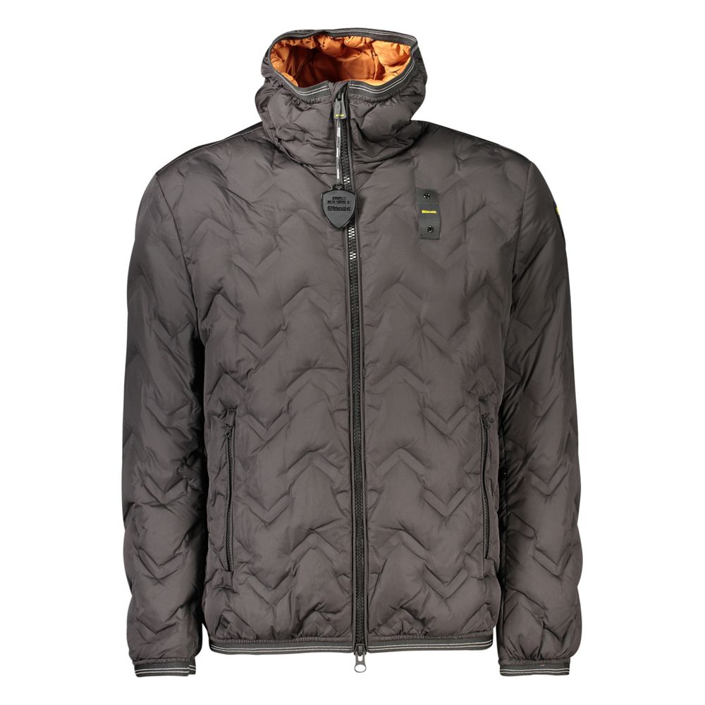 Blauer Black Polyester Men's Jacket