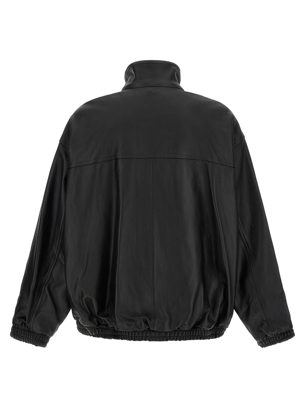SSSTEIN Black Lambskin Leather Jacket