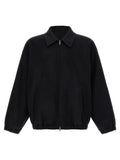 SSSTEIN Black Wool Full-Length Jacket