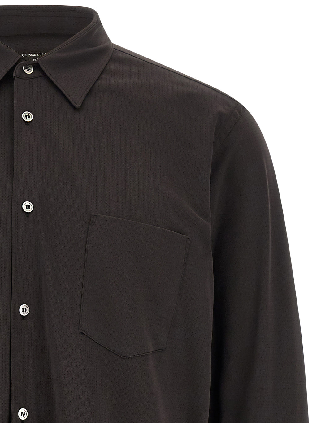 Comme Des Garçons Bicolor Polyester Blouse