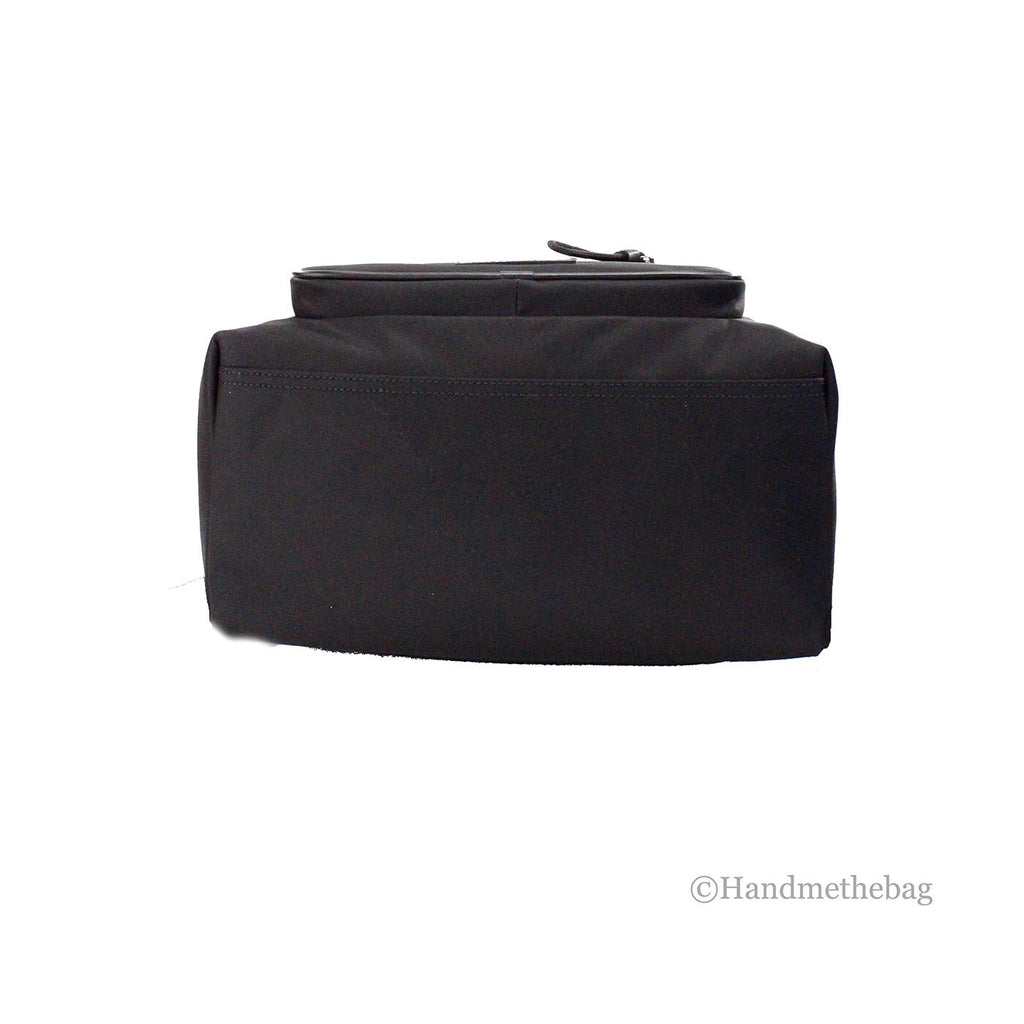 Burberry Abbeydale Branded Stamp Black Nylon Backpack Shoulder Bookbag