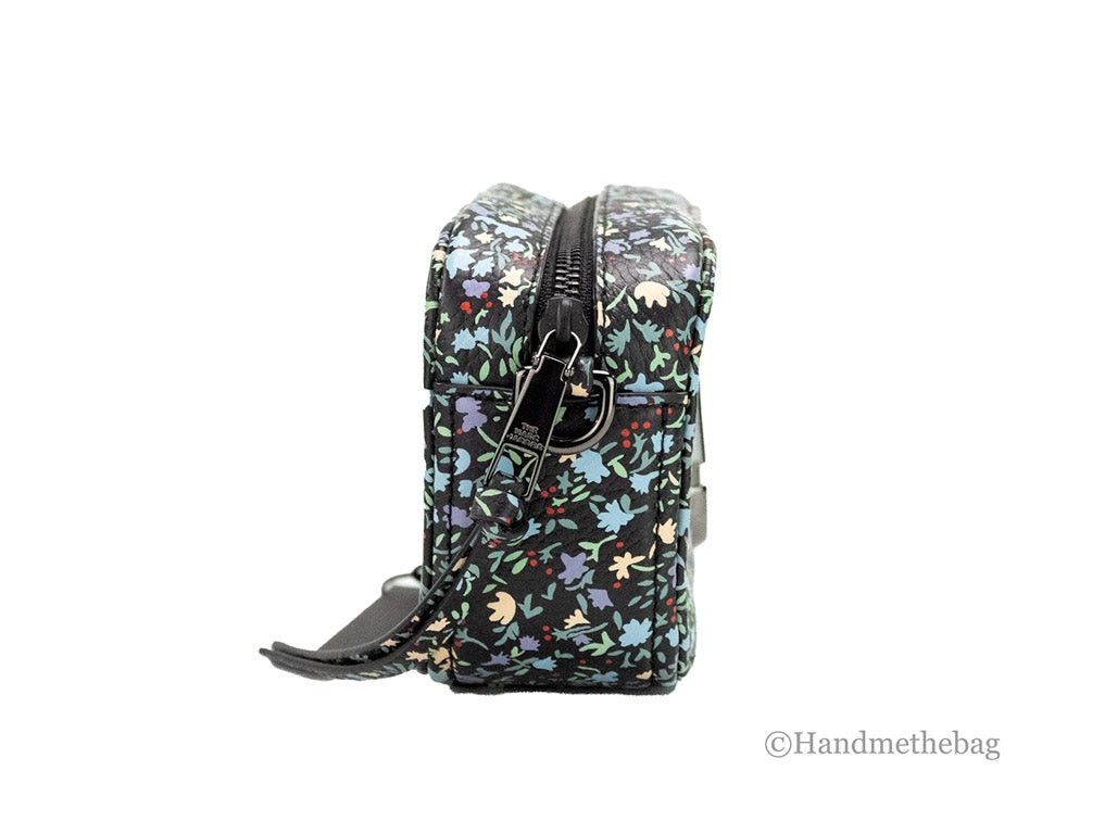 Marc Jacobs The Mini Floral Snapshot Printed Leather Crossbody Bag Purse