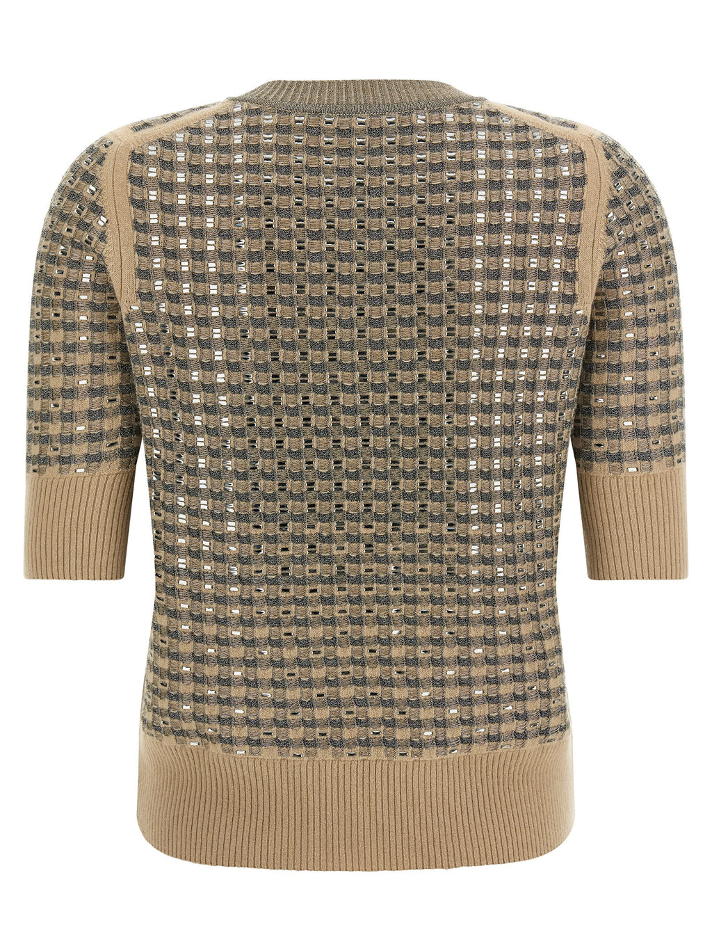 Ermanno Scervino Beige Virgin Wool Sweatshirt