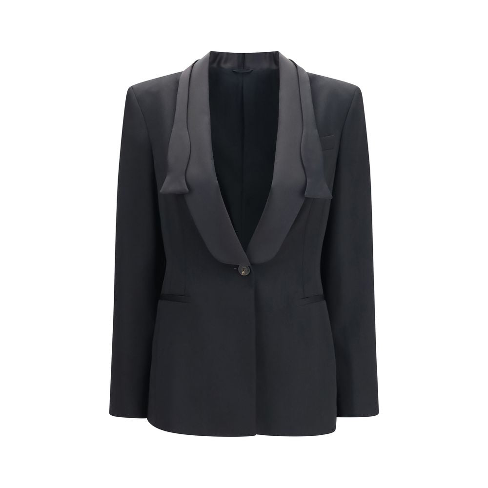 Brunello Cucinelli Black Wool Oves Aries Full-Length Jacket