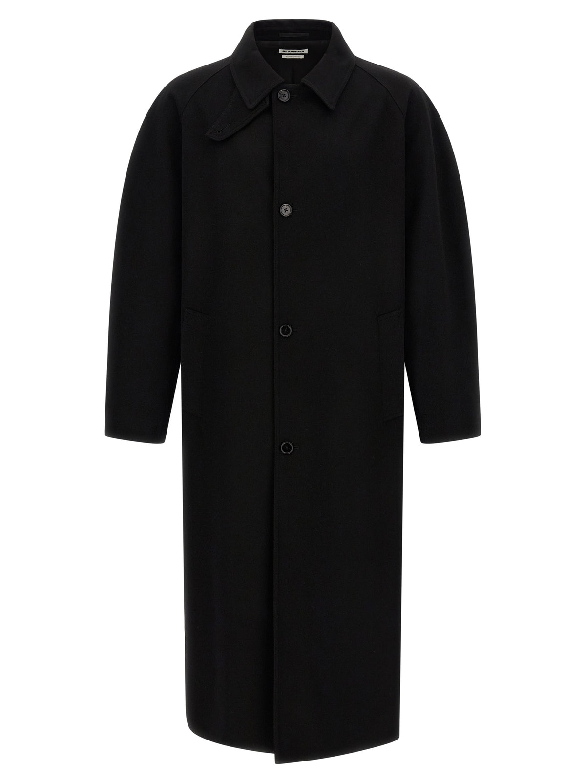 Jil Sander Black Wool Coat