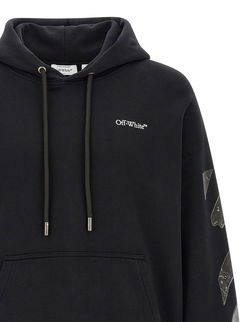 Off-White Black Cotton Sweatshirt