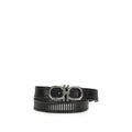 Ferragamo Black Calf Leather Bos Taurus Regular Belt
