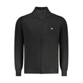 Norway 1963 Black Wool Men Cardigan
