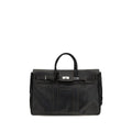 Brunello Cucinelli Black Calf Leather Bos Taurus Luggage And Travel