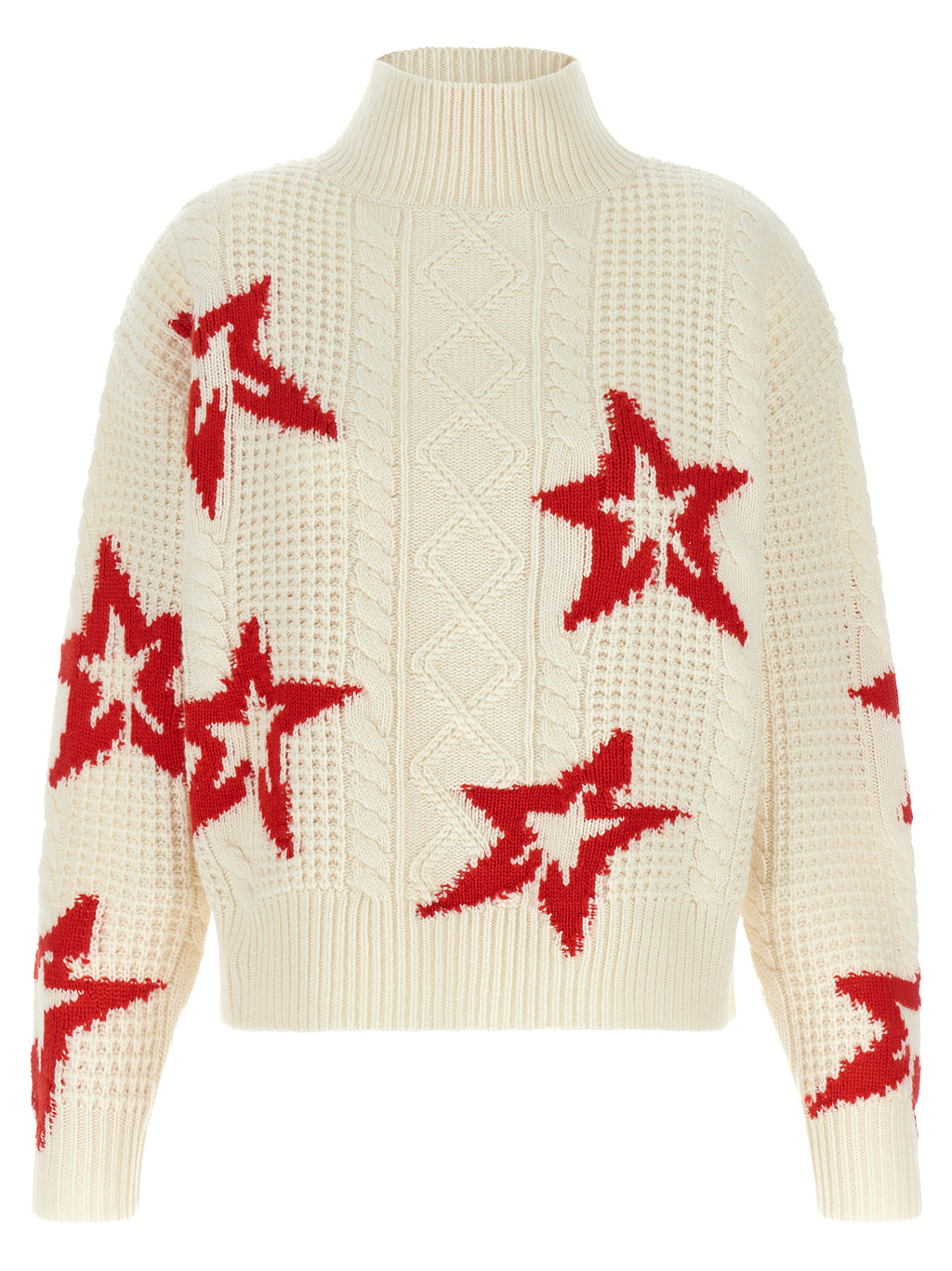 PERFECT MOMENT Red Wool Cardigan