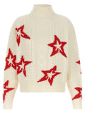 PERFECT MOMENT Red Wool Cardigan