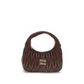 Miu Miu Bordeaux Calf Leather Bos Taurus Shoulder Bag