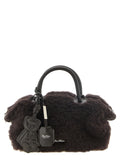 Max Mara Brown Alpaca Leather Handbag