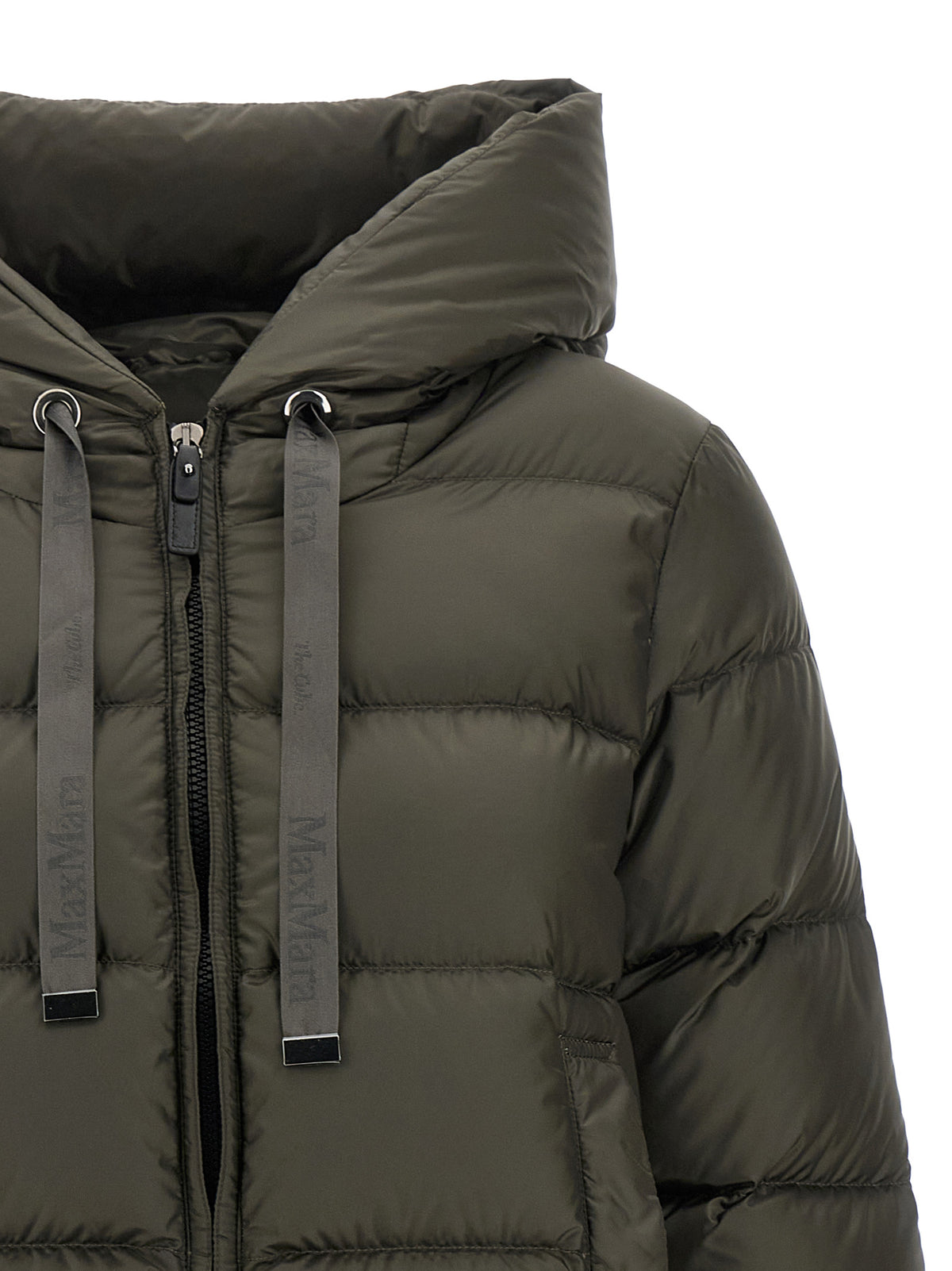 Max Mara Bicolor Polyester Full-Length Jacket