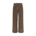 The Row Brown Cotton Casual Pants