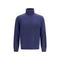Aragona Cashmere Blue Cashmere Turtleneck