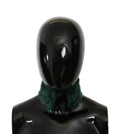 Dolce & Gabbana Luxurious Green Lambskin Scarf for Women