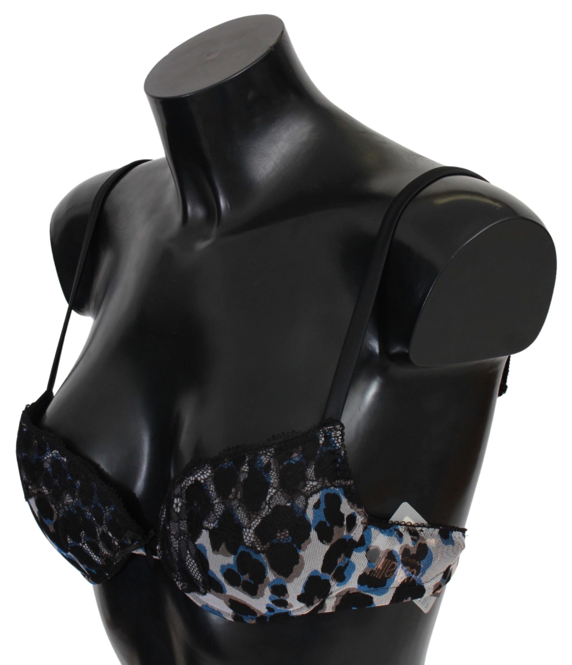 Sujetador Roberto Cavalli Elegante de Encaje Negro