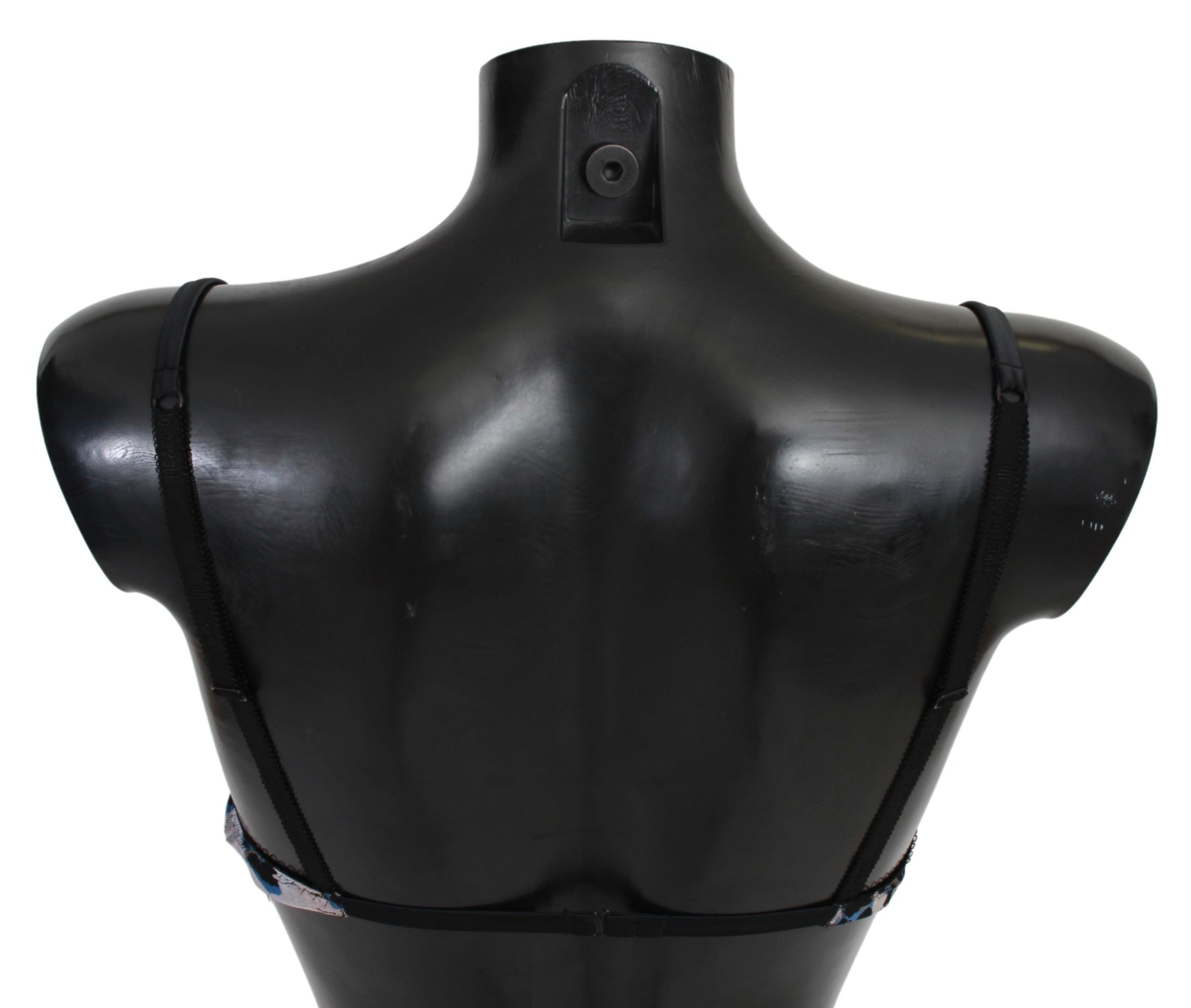 Sujetador Roberto Cavalli Elegante de Encaje Negro