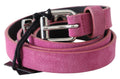 Just Cavalli Fuschia Pink Leather Waist Belt